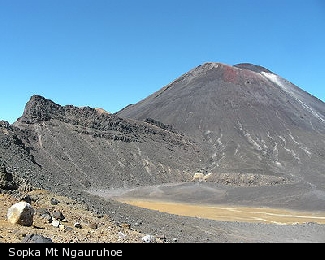 Sopka Mt Ngauruhoe 